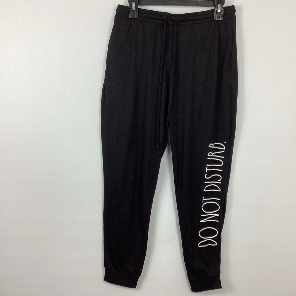 Rae Dunn Lounge Jogger Pants Do Not Disturb Size Medium